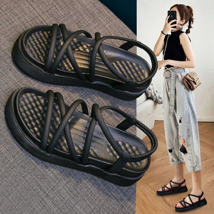 Женские модные повседневные сандалии на платформе