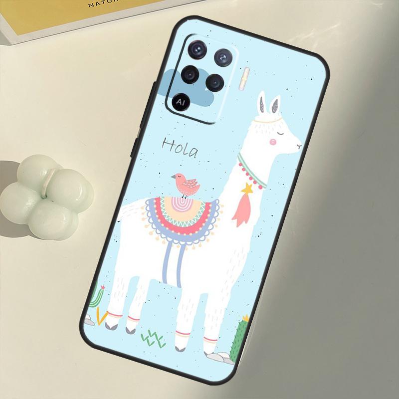 Чехол Lama Llama Alpacas для OPPO A74 A94 A54 A1K A15 A16 A52 A72 A83 A91 A93 A53S A5 A9 A31 A53 2020, чехол