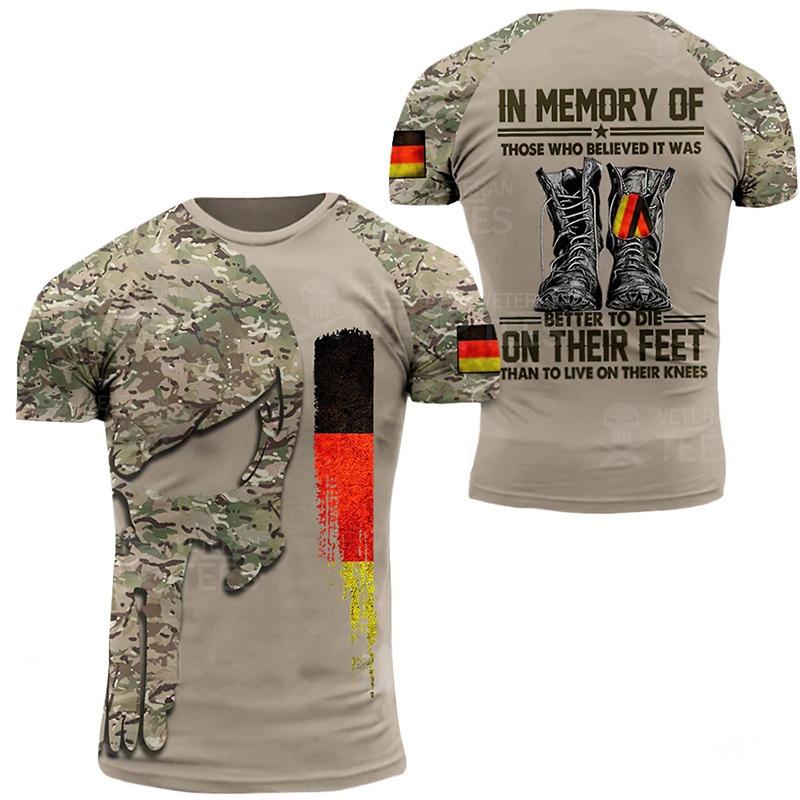 Germany Football Jersey Men Clothing Quick Drying T Shirt 3D Printed Deutsche Eagle Emblem Tops Tee Shirts T-Shirt Short Sleeve