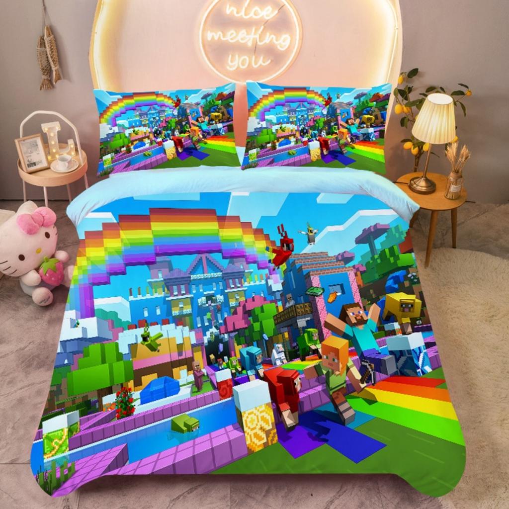 Пододеяльник для аниме My World Постельное белье My World Monster Hunters Комплект постельного белья Наволочки Постельное белье Детское Для детей Взрослый