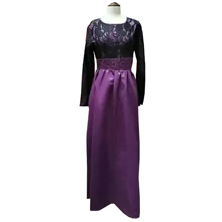 Ближний Восток Рамадан ретро элегантное платье Абая кафтан в стиле кружева с длинным рукавом мусульманские женщины Дубая элегантные большие размеры Турция Исламская одежда S-5XL