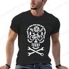 Skull Gothic Themed Bicycle Motocross Bicycle Cycling Print Tees New Fashion Brand Casual T-shirt for Men Street Clothing Casual