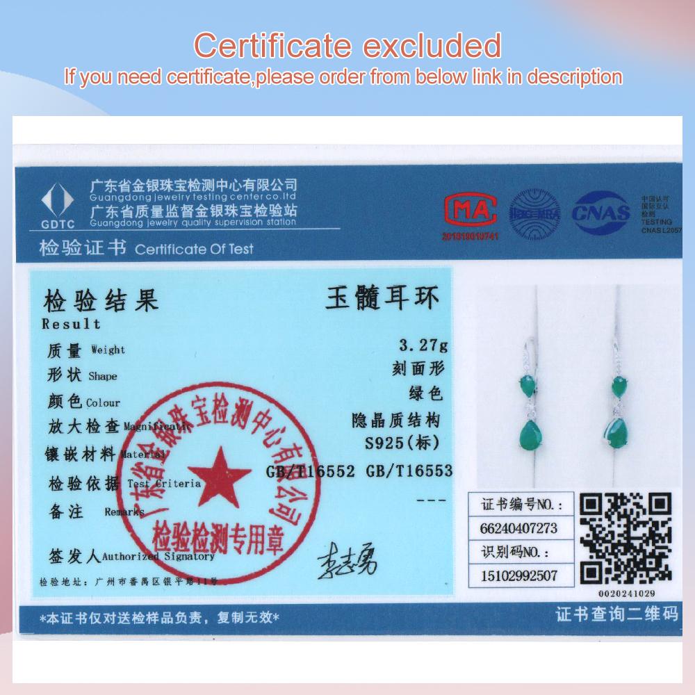 Bolaijewelry Простые легкие роскошные дизайнерские серьги из натурального зеленого агата 925 пробы из серебра Модные женские ювелирные украшения на каждый день в подарок