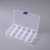 Прозрачный 15-секционный ящик для снастей для приманок, ювелирных изделий и аксессуаров