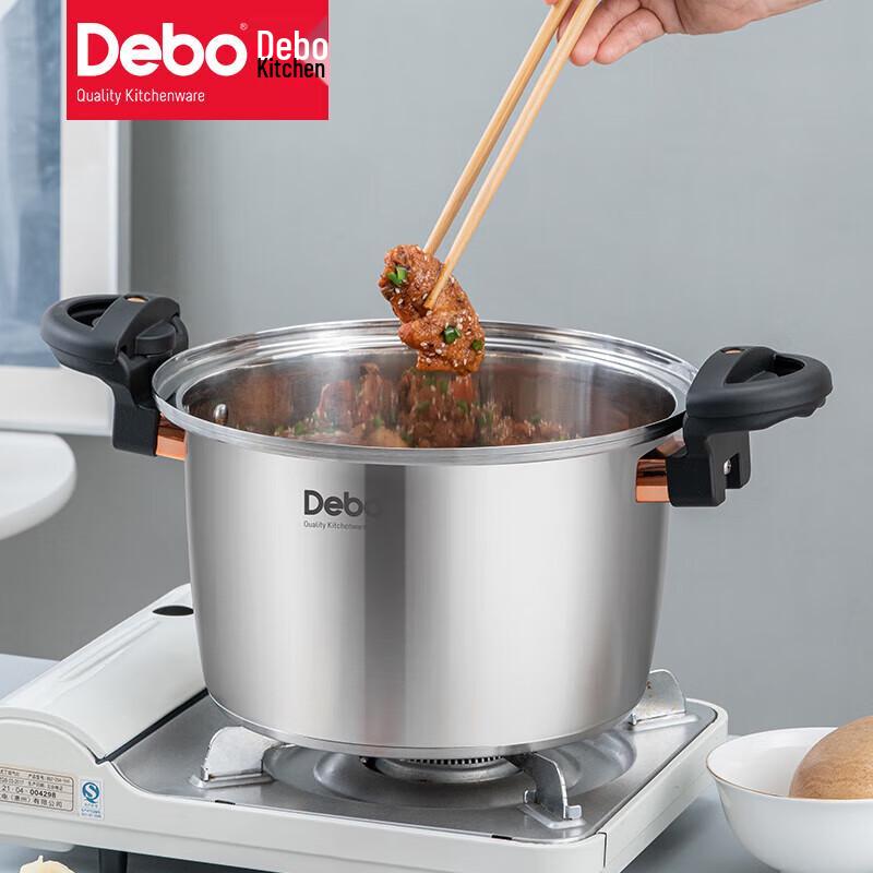 Антипригарная кастрюля с микро-давлением из нержавеющей стали Debo 304