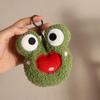 Украшение для школьного рюкзака Креативный брелок для ключей в виде лягушки Кошелек для монет Брелок для рюкзака Плюшевая игрушка Ключная пряжка