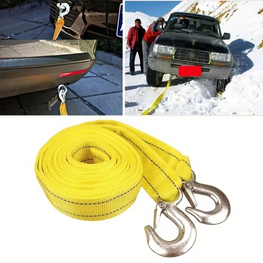 Hooks Included Tow Strap 5 M Towing Pull Rope Vehicle Straps Trailer Straps Outdoor Activities