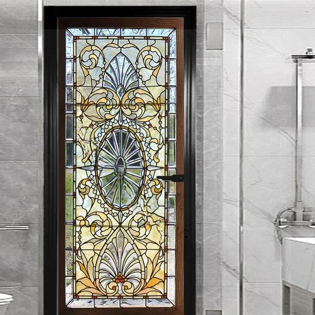 Наклейка на окно и внешнюю дверь для гостиной, спальни, сделай сам, самоклеящиеся обои, домашний декор, дверной плакат, ремонт, легко наклеивается