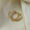 UHBINYCA серьги-кольца из нержавеющей стали с покрытием из 18-каратного золота для женщин, простое кольцо для ушей, гипоаллергенные украшения