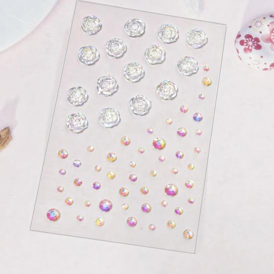 Self-Adhesive Face Rhinestone Makeup Supplies Sparkling Non-Irritation Festival Face Jewels Face Eye Gems for Women