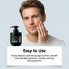 Men's Facial Cleanser Deep Cleansing Pore Oil Control with Charcoal Powder Mild Daily Cleansing Facial Refreshing Face Wash