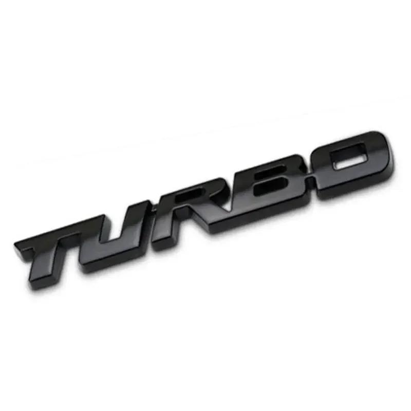 Автомобильная наклейка Turbo 3D значок Аксессуары для тюнинга автомобиля Задняя маркировка Боковая маркировка Декоративная наклейка на автомобиль Металлическая наклейка на багажник