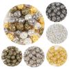 50-200Pcs Metal Delicate Hollow Beads Hollow Ball Diy Beads for Jewelry Making