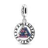  Silver 925 Angel Cross Charm Beads DIY Bracelet For Women Fashion Jewelry