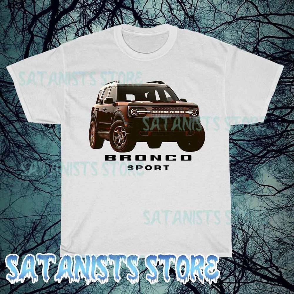 Новая мужская футболка Ford Bronco с логотипом, цвет Cactus Gray, размеры от S до 5XL, смешная