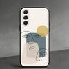M-Современная минималистичная абстракция Чехол для телефона для Samsung Galaxy A91,80,73,72 ,71,53,52,32 ,31,22,21s,20,Мягкий черный чехол