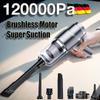 120000ПА Беспроводной Портативный Автомобильный Пылесос 4 в 1 Мини Ручной Пылесос Мощная Уборочная Машина для Сильного Всасывания Автомобильный Пылесос