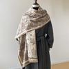 Latest Design Winter Two-Sided Jacquard Cashmere Scarves High Quality Women Thicken Wrap Shawl Ladies Wool Pashmina Scarf