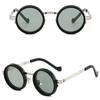 Round Adjustable Sunglasses with Glasse Case Anti-UV Glasses Clarity Outdoor Eyewear  Driving