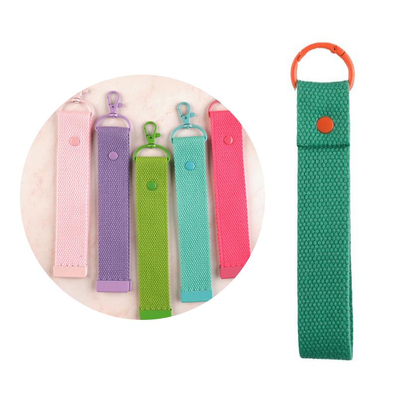 New Fashion Cotton Keychain Lanyard Car Keys Canvas Strap Keyring Schoolbag Backpack Pendent Key Chain Wrist Straps