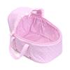 Lovely 11inch Silicone Simulation Newborn Baby Doll with Soft Basket Quilt