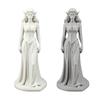 3D-печатная фигурка Колдуньи с эльфийскими ушами, женская статуэтка, скульптура, украшение для дома, офиса, книжной полки, рабочего стола