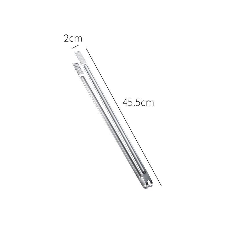 Korean Stainless Steel Barbecue Tongs Thicken Food Serving Clip Ice-Cube Clamp Restaurant Buffet Bar Tools