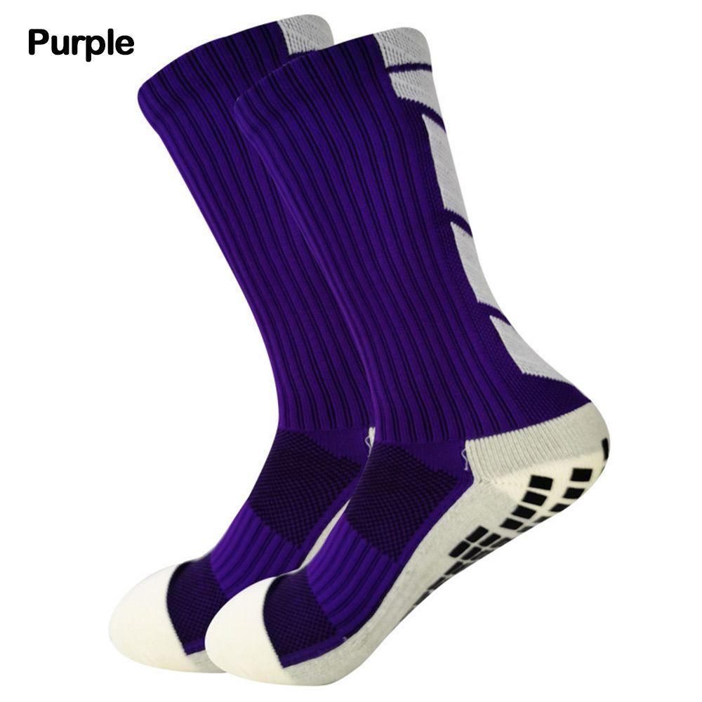 Носки для велоспорта, дышащие, нескользящие, футбольные, спортивные, средней длины
