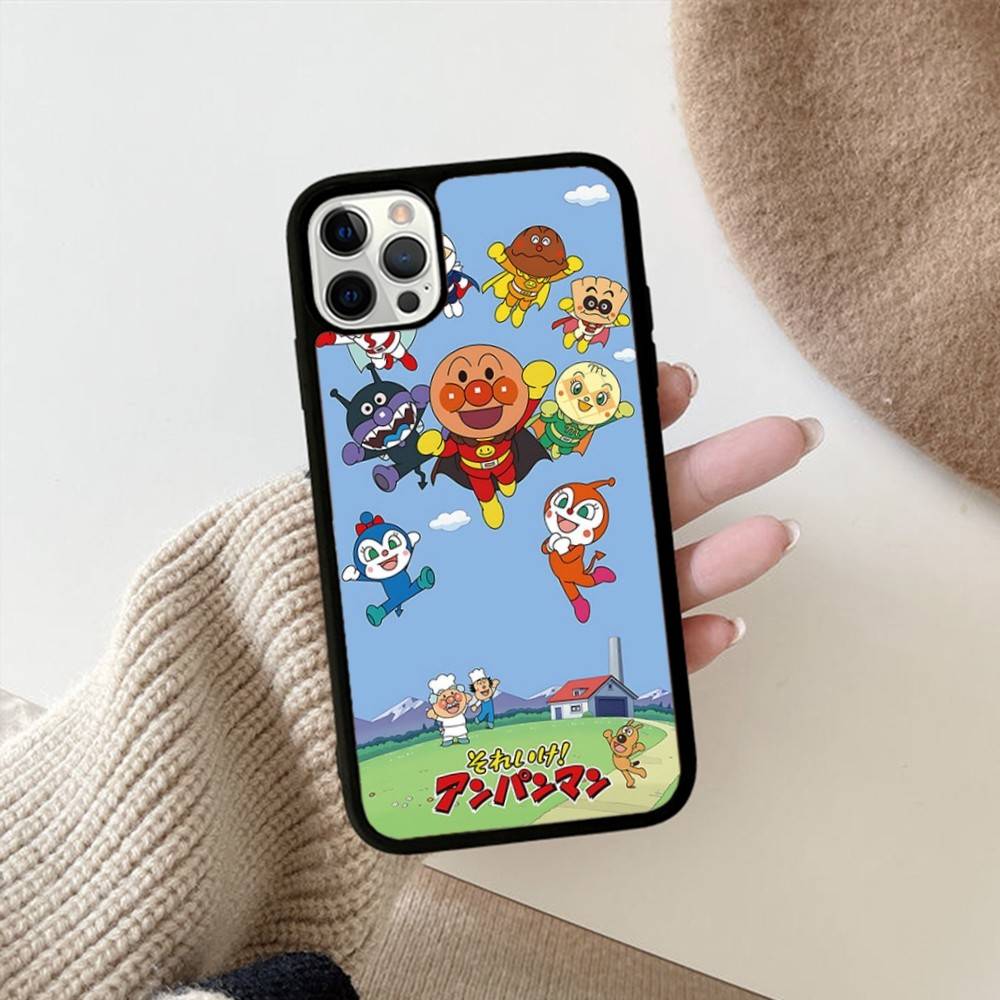 Cartoon Cute Fashion A-anpanmanes PC+TPU Protective Phone Case For IPhone 17 16 Pro Max 15 Plus 14 13 12 11 Cover