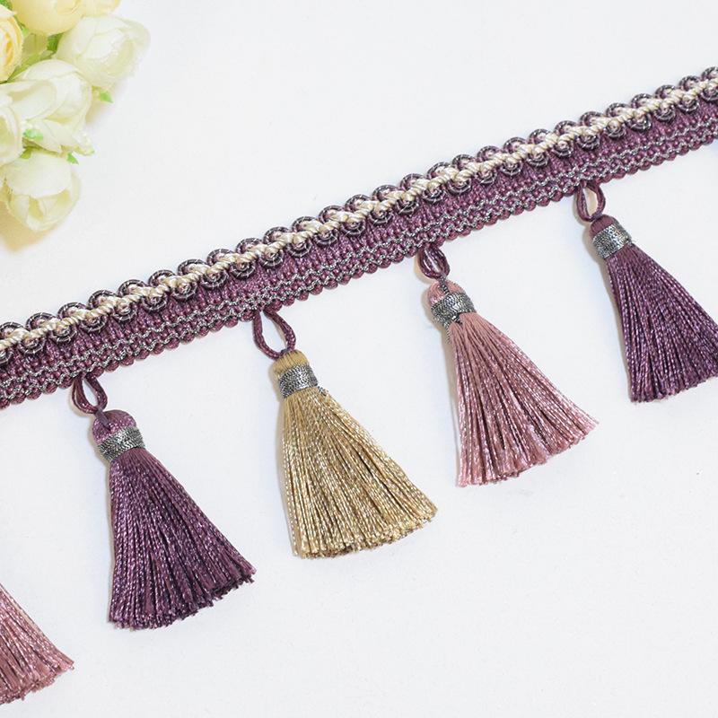 Красное кружево с кисточками — многофункциональный домашний аксессуар (12м) для багажа, штор и многого другого