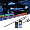 22-дюймовый 48-светодиодный RGB-сканер для автомобиля Knight Rider Strobe Flash Light RGB Flash Rhythm Recognition Light Strip с дистанционным управлением