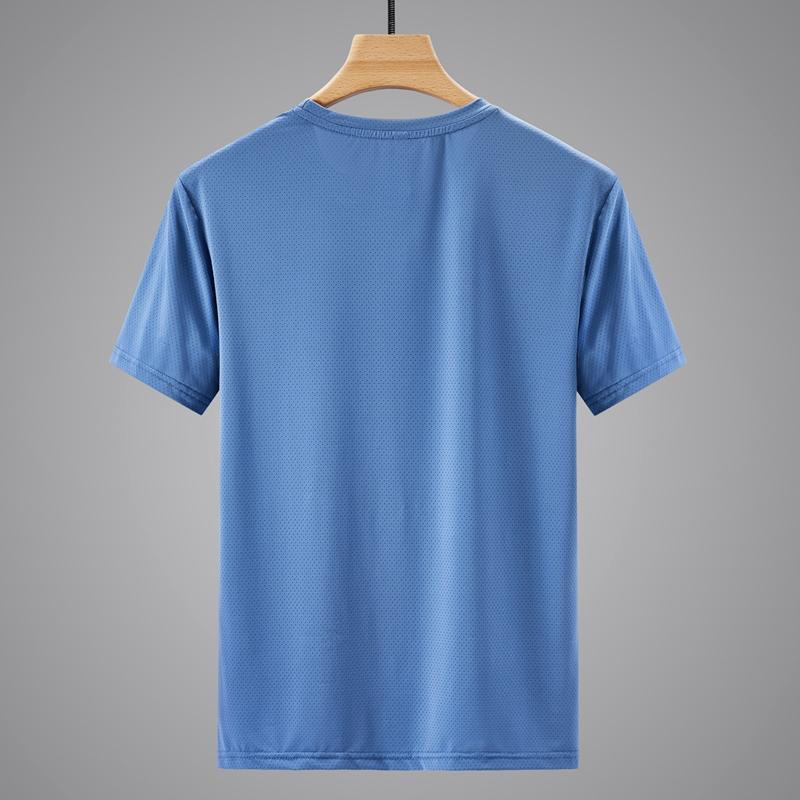 Быстросохнущая спортивная футболка мужская, 2024, с коротким рукавом, летняя повседневная белая футболка больших размеров 6XL, 7XL, 8XL, футболка для спортзала YBR2021