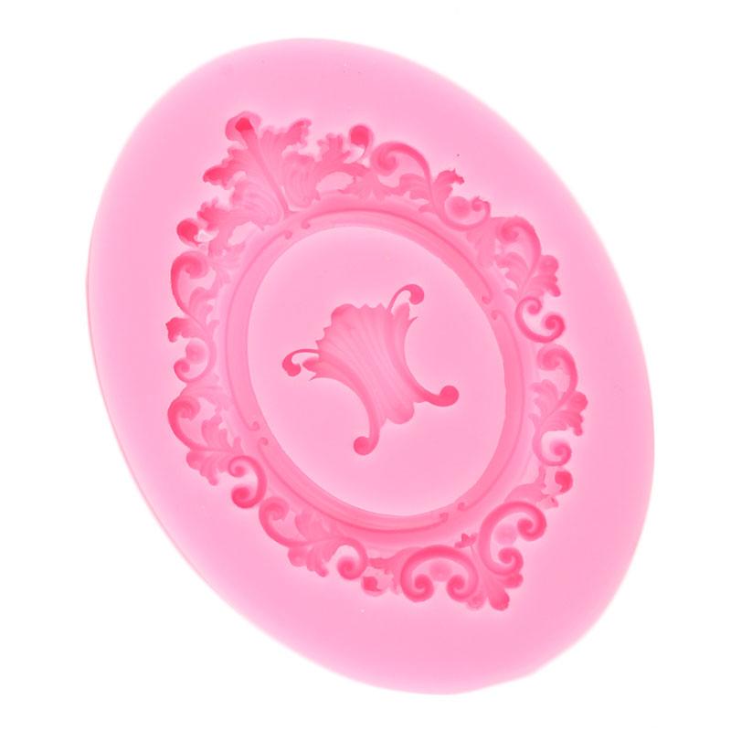 Цветочная кружевная рамка, силиконовая форма, бордюр для торта, полимерная глина, формы для конфет, рельефная рамка, форма для помадки, форма для выпечки шоколадных конфет, инструменты для украшения торта