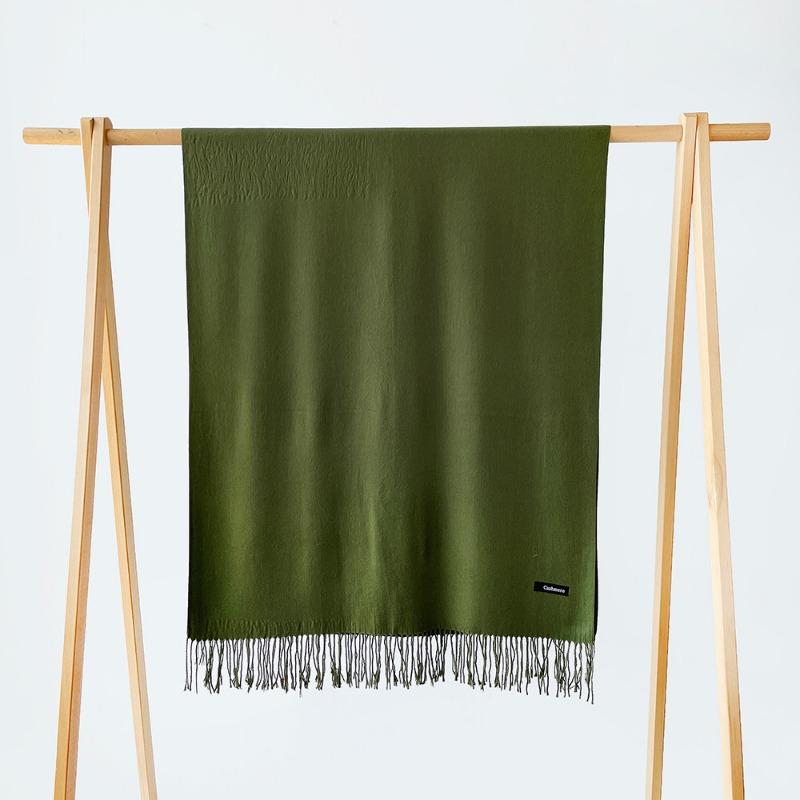 Autumn and Winter New Monochrome Scarf Cashmere Scarf Men and Women Couples Scarf Versatile Shawl