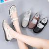 Shoes Woman Genuine Leather Soft Outsole Closed Toe Sandals Casual Flat Women Shoes New Women Sandals2024