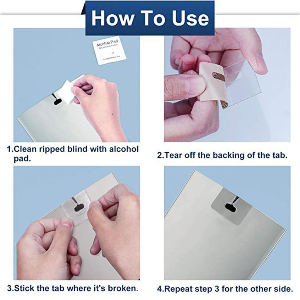 10 шт. Набор для ремонта вертикальных жалюзи, прозрачные фиксаторы для планок, простое применение, аксессуары для ремонта вертикальных жалюзи для домашнего декора