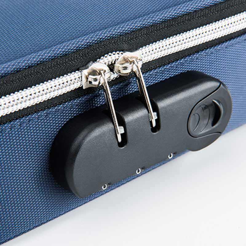 Холщовый пенал на кодовом замке, для канцелярии