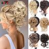 Messy Chignon Donut Hair Bun Scrunchies Elastic Hair Rope Rubber Band Synthetic Curly Hairpiece Black Brown False Hair