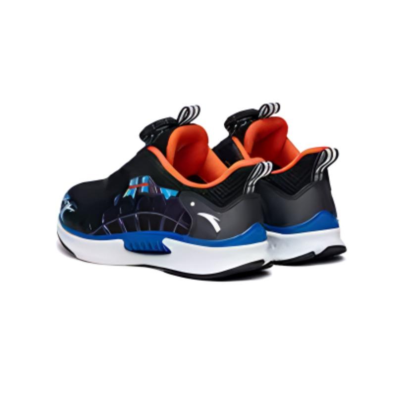Anta Kids Non-Slip Shock Absorbing Wear-Resistant Low-Top Running Shoes Kids Sneaker Black 312229903-4