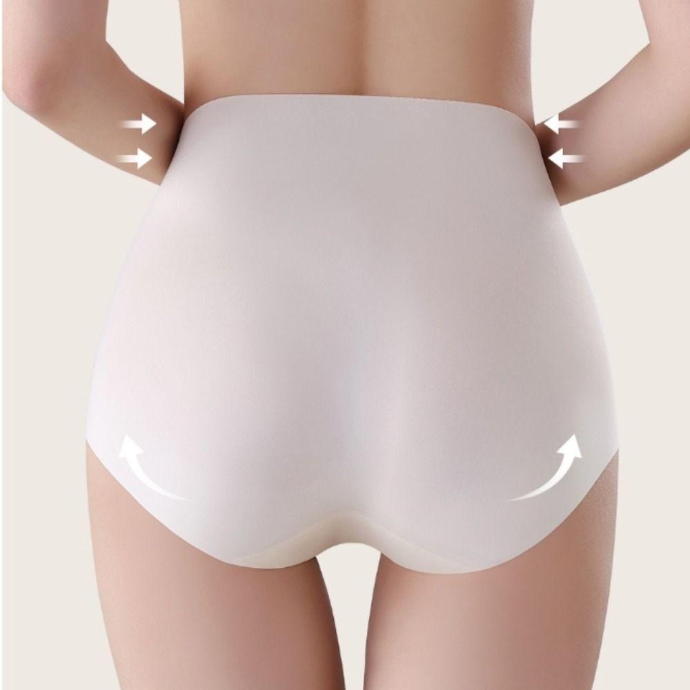 Бесшовное фитнес-невидимое нижнее белье со средней посадкой, нижнее белье для контроля живота, йога