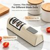 Двухслойная электрическая точилка для ножей, кухонный инструмент с USB-питанием и кнопкой включения для повседневной готовки и нарезки ингредиентов