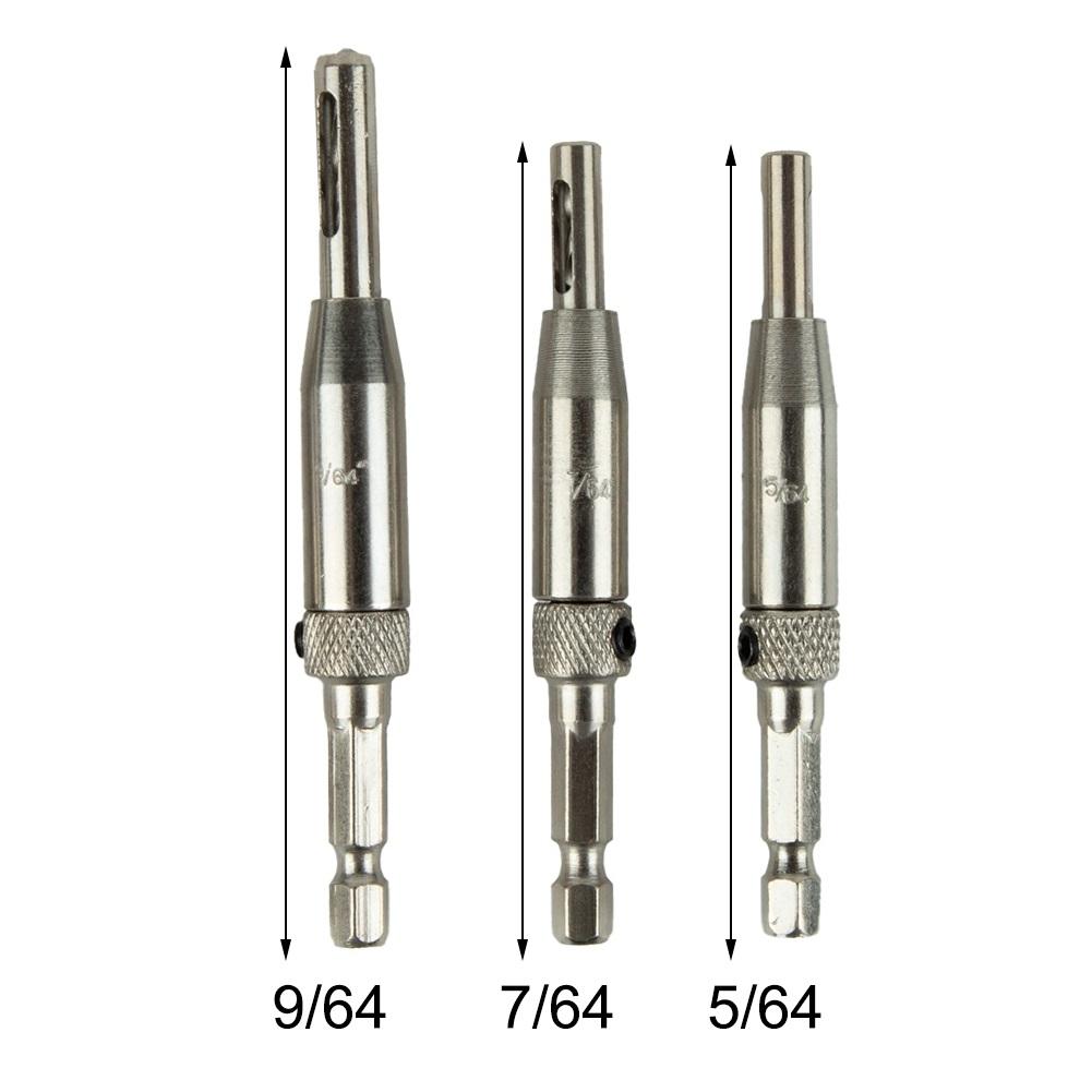 Hinge Drill Bit 3 Pcs Electroplating High-speed Steel