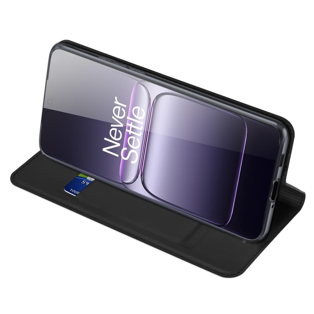 Чехол для OnePlus Ace 5 Racing 5G/OnePlus Nord CE5 5G DUX DUCIS Серия Skin Pro Кожаная обложка-подставка с держателем для карт