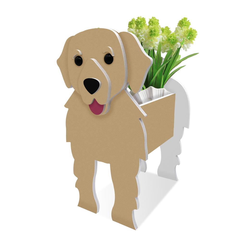 Садовый цветочный горшок Кашпо для собаки Шнауцер Бульдог Пудель Корги Йоркширский Садовые горшки DIY ПВХ Кашпо для цветов Садовый домашний декор