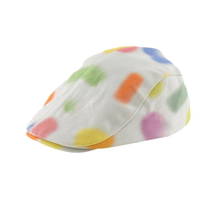 Ретро Halo Color Block Reverse Wear Forward Hat Мужская и женская Newsboy Duck Tonge Beret Летняя и осенняя шляпа Niche Painter Tide
