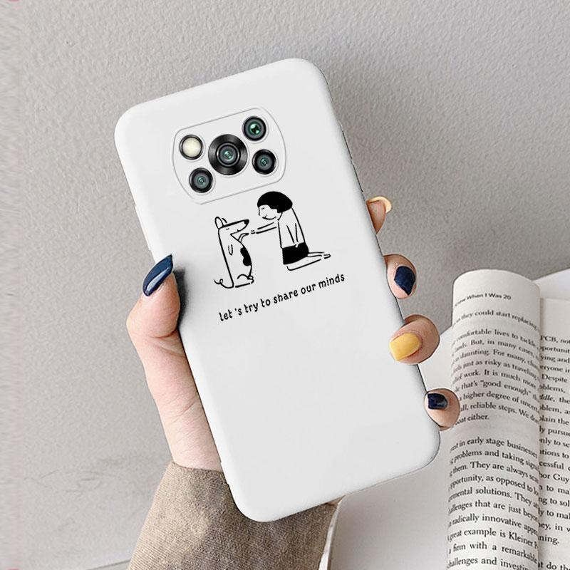 Чехол для Poco X3 Pro Pocox3 X 3 NFC Милое Сердечко Цветок Задняя Крышка Мягкий Силикон Матовый Защитный Funda Для Xiaomi Poco X3 Pro Сумка