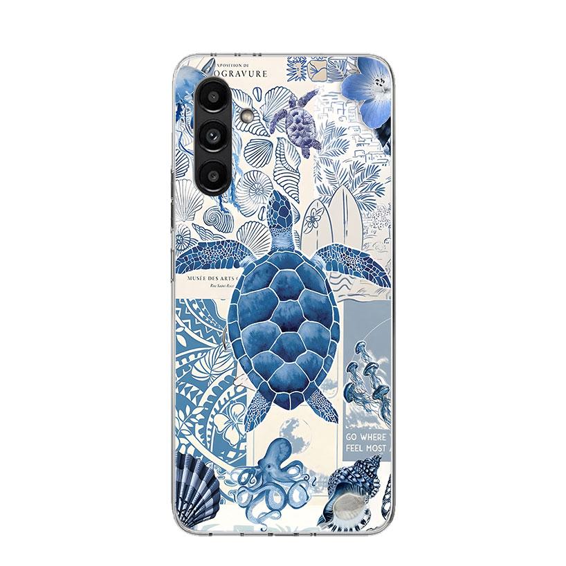 Чехол для телефона 'Морская звезда, Морская черепаха, Акула' для Samsung Galaxy A17 A16 A14 A15 A13 A57 A56 A54 A55 A53 A37 A36 A34 A35 A33 A26 A2