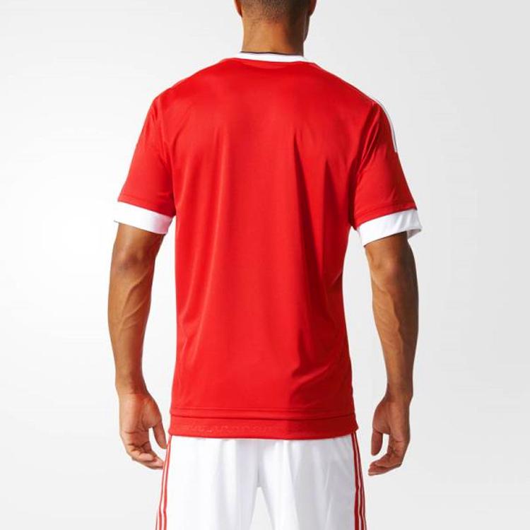 Adidas Манчестер Юнайтед 15-16 сезон тренировочная футбольная футболка с короткими рукавами мужские топы красные AC1414