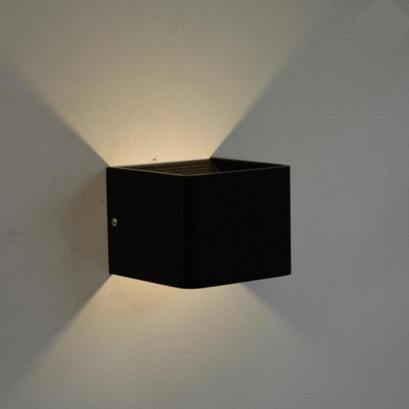 Led Square Wall Lamp Bedroom Bedside Light With Remote Control For Living Room Bedroom Corridor