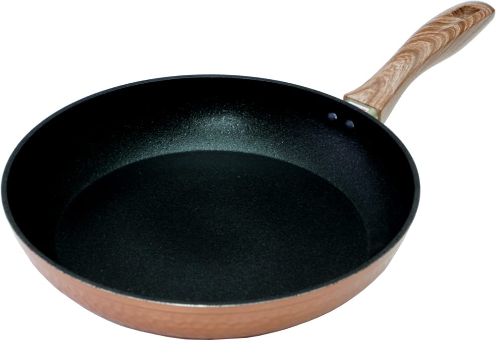 Taniguchi Metal Hammered Forged Frying Gas Stove Thick PFOS PFOA Free Pan, 28cm, Only, Bottom, Non-Stick, &